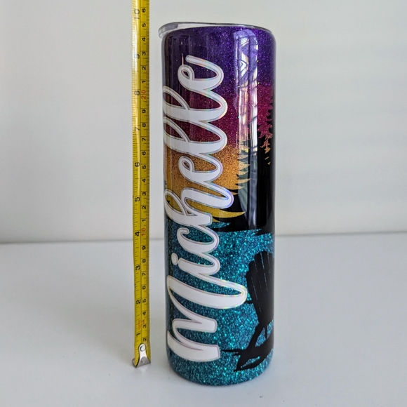 NEW Personalized MICHELLE 30 oz. Tumbler Custom Northern Lights Aurora Borealis - Picture 12 of 16